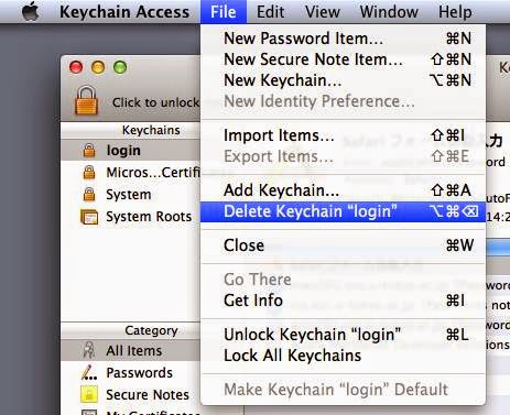 mac keeps asking for keychain password outlook